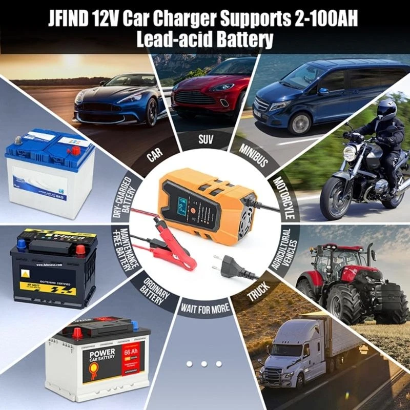 D8KE Battery Chargers 12V 6A Repair DigitalDisplay Fast Device
D8KE Battery Chargers 12V 6A Repair DigitalDisplay Fast Device