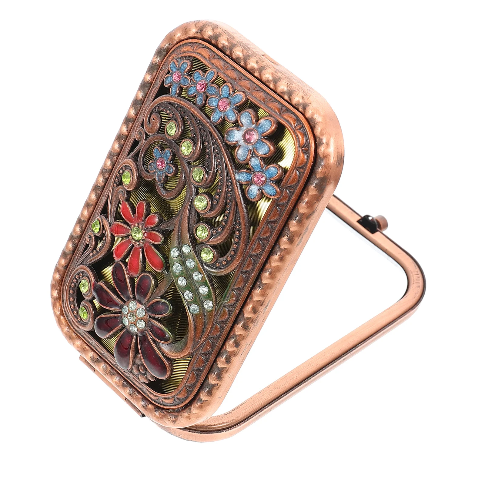 Travel Portable Makeup Mirror Dual-Sided Folding Compact Small Lightweight Mirror Pocket Makeup Tool for Women 
Travel Portable Makeup Mirror Dual-Sided Folding Compact Small Lightweight Mirror Pocket Makeup Tool for Women