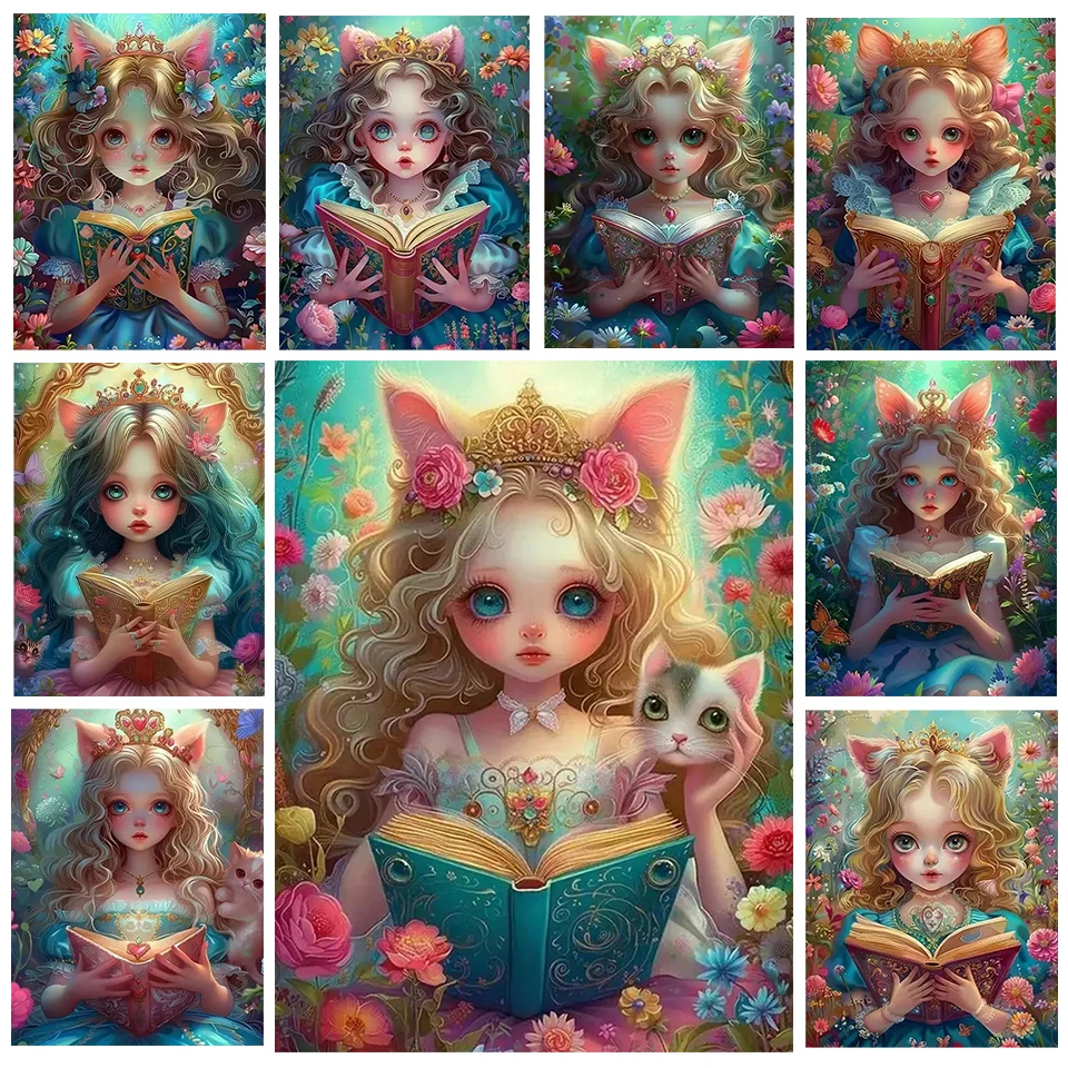 Diy 5D Diamond Painting Cartoon Princess Cat Mosaic Art Embroidery Girl Picture Embroidered Wall Decoration Children's Gift
Diy 5D Diamond Painting Cartoon Princess Cat Mosaic Art Embroidery Girl Picture Embroidered Wall Decoration Children's Gift