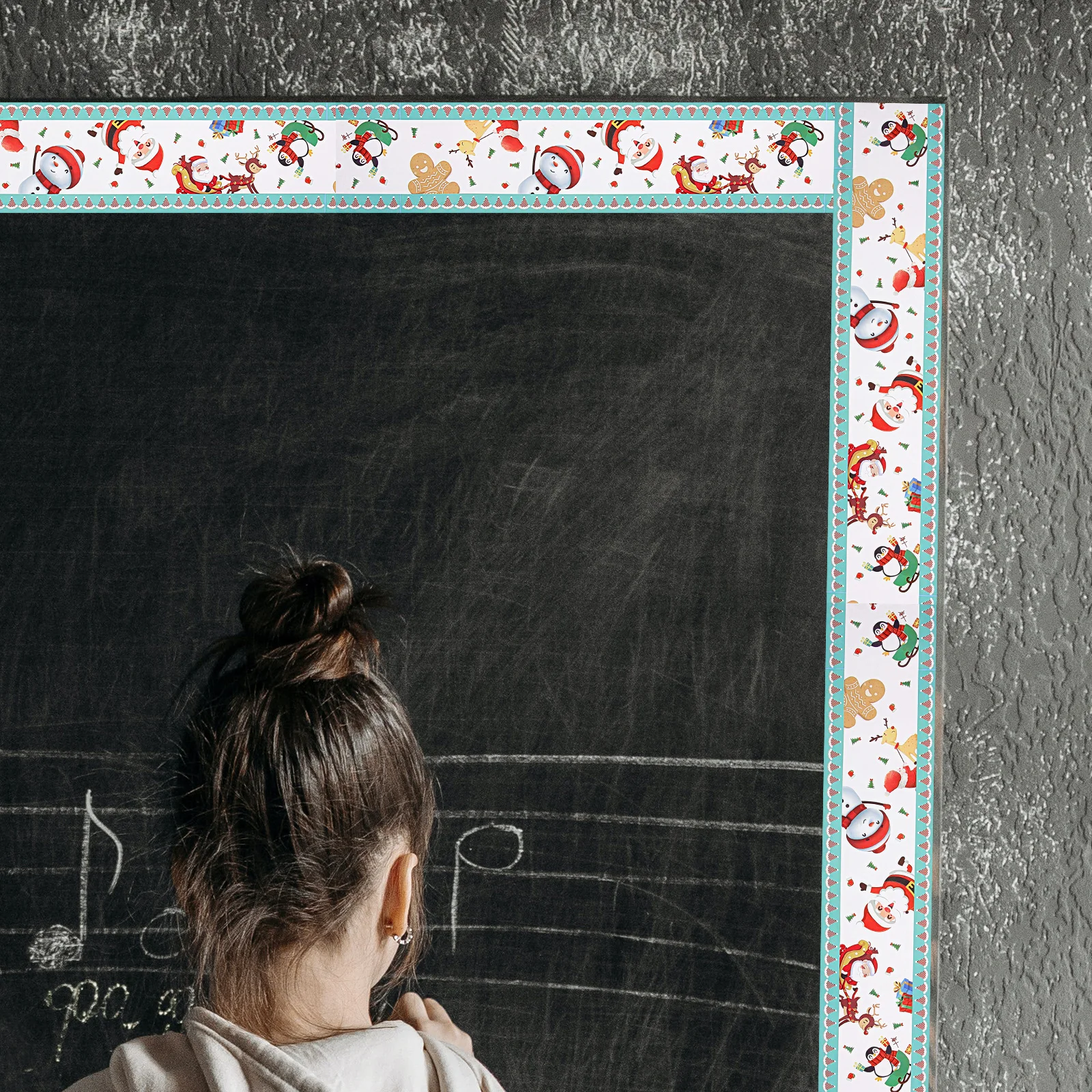 Christmas Blackboard Border Sticker 1 Roll Decorative Wear Resistant Bulletin Board Paper Classroom Office Door Window
Christmas Blackboard Border Sticker 1 Roll Decorative Wear Resistant Bulletin Board Paper Classroom Office Door Window