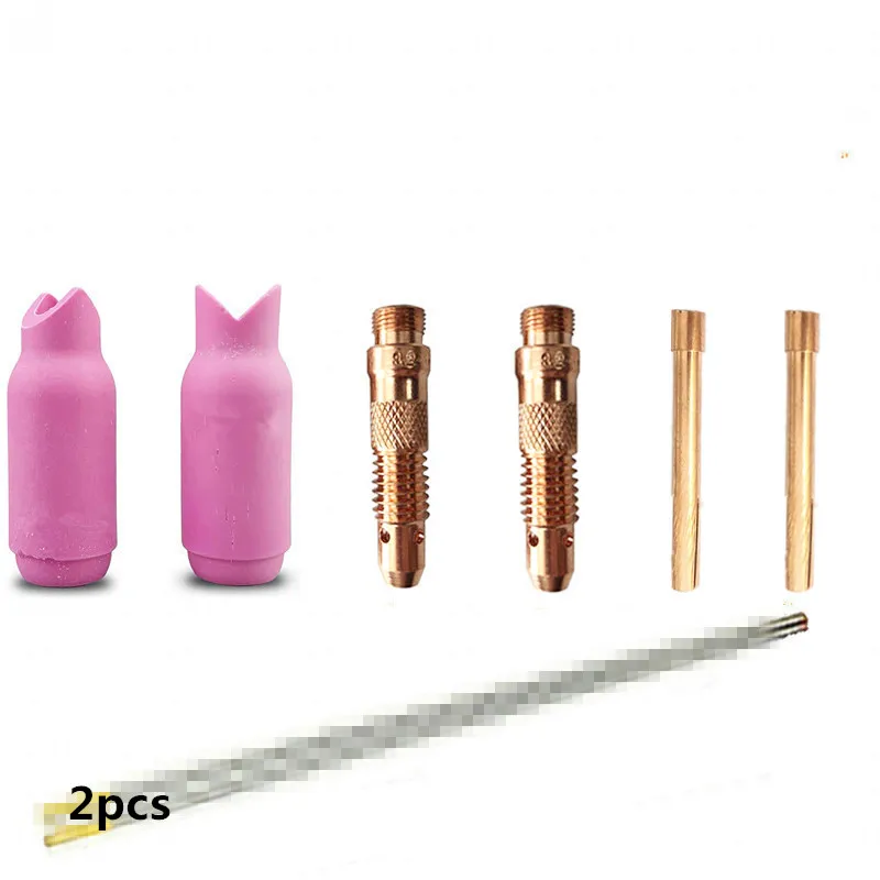 8 Pcs TIG accessories ceramic nozzle inside and outside corner brazed guide pin tail fit WP17 WP18 WP26
8 Pcs TIG accessories ceramic nozzle inside and outside corner brazed guide pin tail fit WP17 WP18 WP26