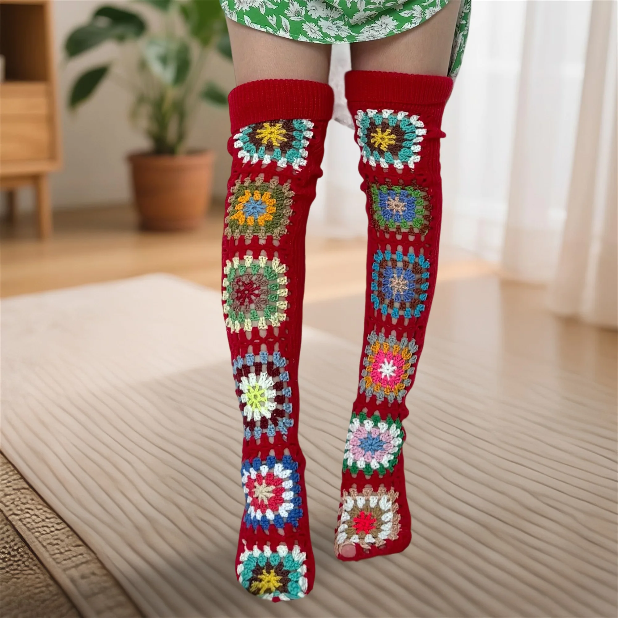 Вязаные крючком гольфы ручной работы с цветочным узором, уютные зимние гетры для женщин, модные аксессуары
Вязаные крючком гольфы ручной работы с цветочным узором, уютные зимние гетры для женщин, модные аксессуары