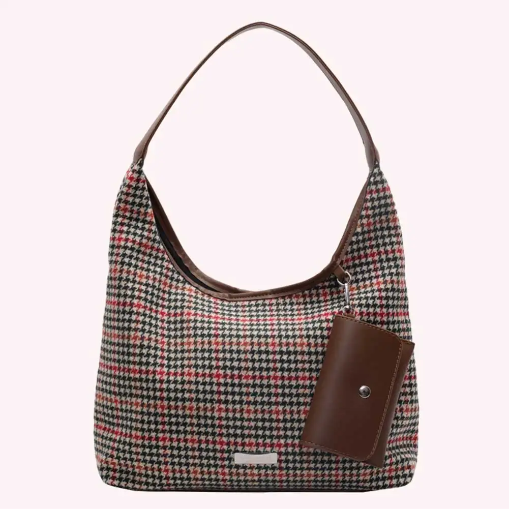 Tote Handbag for Women With Pockets Underarm Bag Plaid Large Capacity Hobo Bag Work Travel Bag
Tote Handbag for Women With Pockets Underarm Bag Plaid Large Capacity Hobo Bag Work Travel Bag