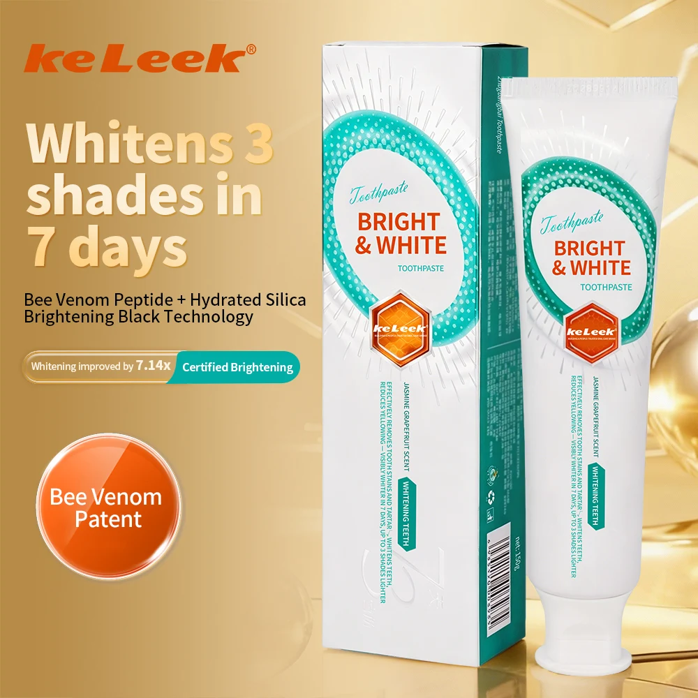 KeLeek Whitening Toothpaste 150g Mint Flavor Deep Stain Removal Bright Teeth Fresh Breath Oral Care Daily Cleaning
KeLeek Whitening Toothpaste 150g Mint Flavor Deep Stain Removal Bright Teeth Fresh Breath Oral Care Daily Cleaning