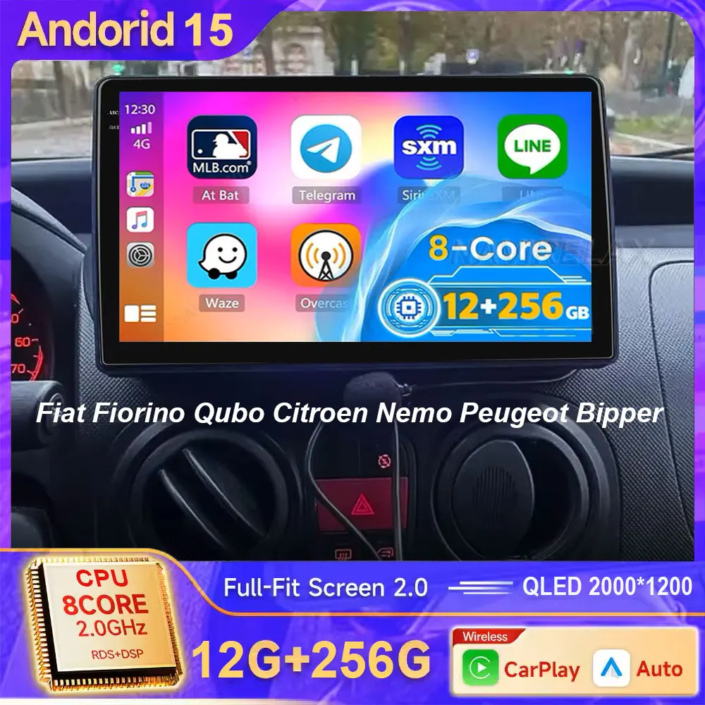 For Citroen Nemo For Peugeot Bipper 2008-2017 Car stereo Android 15 Radio For Fiat Fiorino Qubo Multimedia Player Carplay Auto
For Citroen Nemo For Peugeot Bipper 2008-2017 Car stereo Android 15 Radio For Fiat Fiorino Qubo Multimedia Player Carplay Auto