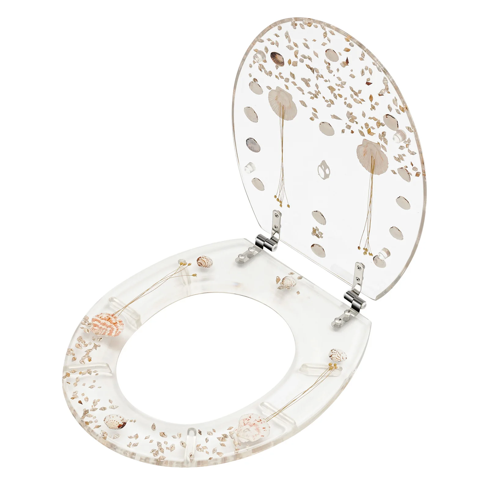 Clear Resin Toilet Seat Cover Transparent Silent Thickened Toilet Cover for U Type & V Type Toilet Seats Strong Wear Resistance
Clear Resin Toilet Seat Cover Transparent Silent Thickened Toilet Cover for U Type & V Type Toilet Seats Strong Wear Resistance