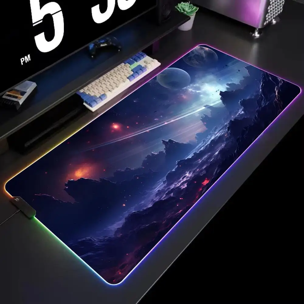 Коврик для мыши Alien Planet с RGB-подсветкой, игровой коврик для стола, светодиодный коврик для мыши, аксессуары для геймеров, большой коврик для мыши
Коврик для мыши Alien Planet с RGB-подсветкой, игровой коврик для стола, светодиодный коврик для мыши, аксессуары для геймеров, большой коврик для мыши
