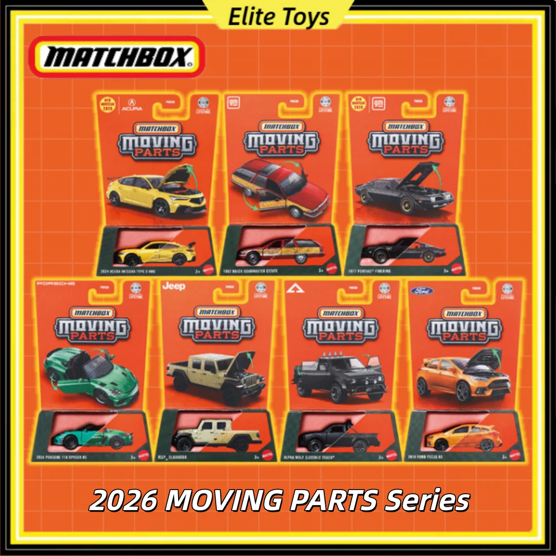 Коллекционная модель Matchbox 2026 New FWD28 с подвижными элементами, Acura Integra Type S HRC 2024 с открывающимся капотом, для серьезных автолюбителей
Коллекционная модель Matchbox 2026 New FWD28 с подвижными элементами, Acura Integra Type S HRC 2024 с открывающимся капотом, для серьезных автолюбителей