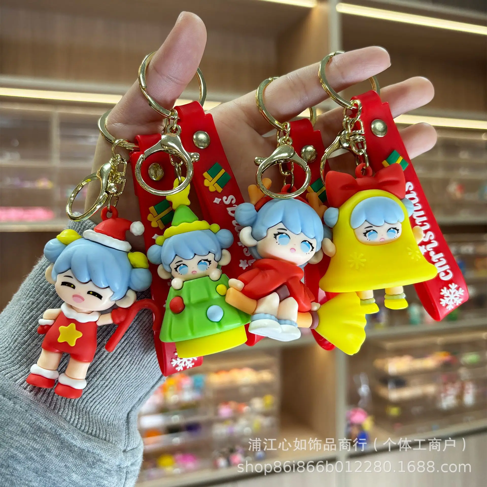 1-4psc Cute Christmas Girl Series Keychains, Small Christmas Gifts
1-4psc Cute Christmas Girl Series Keychains, Small Christmas Gifts