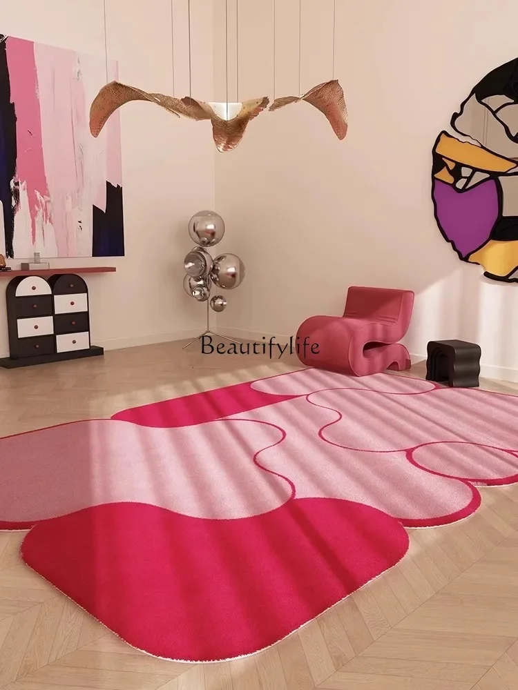 Dopamine Red Living Room Carpet High-Grade Irregular Washable Erasable Floor Mat
Dopamine Red Living Room Carpet High-Grade Irregular Washable Erasable Floor Mat