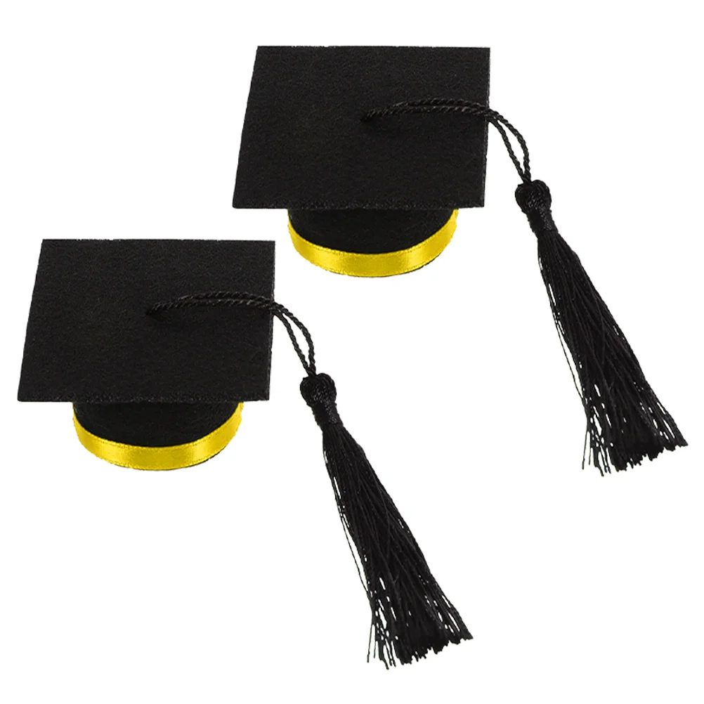 2 Pcs Mini Doctor Hat Graduation Bottle Topper Cap nament Party Hats Felt Cover Beverage Caps Yellow Ribbon Bottle Cover
2 Pcs Mini Doctor Hat Graduation Bottle Topper Cap nament Party Hats Felt Cover Beverage Caps Yellow Ribbon Bottle Cover
