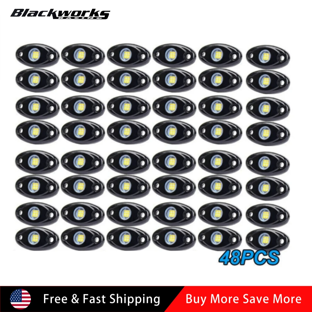 48X белые светодиодные рок-фонари для подземной установки Trail Rig Glow Lamp Offroad SUV Pickup Truck 
48X белые светодиодные рок-фонари для подземной установки Trail Rig Glow Lamp Offroad SUV Pickup Truck