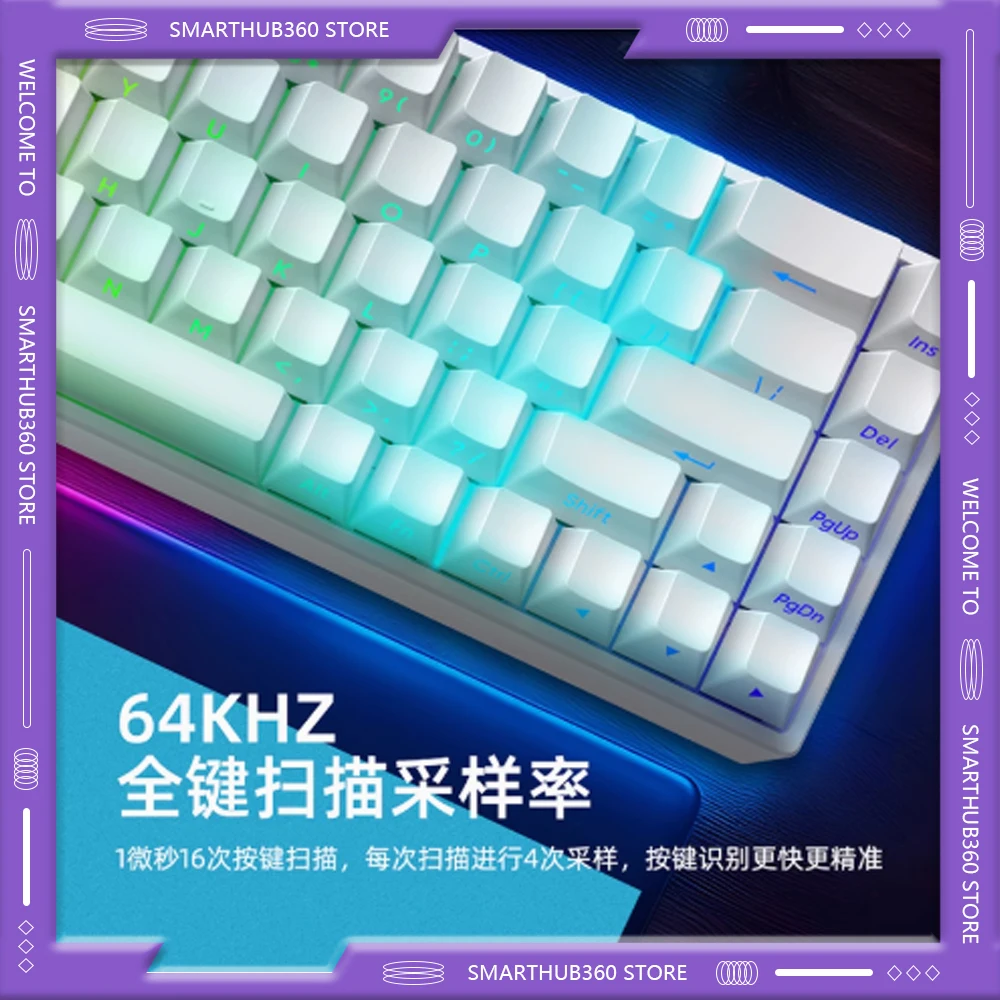 IROK Mars68 PRO Магнитный переключатель RGB Беспроводная механическая клавиатура Длительный срок службы батареи Игровые клавиатуры с возможностью горячей замены Аксессуары для ПК
IROK Mars68 PRO Магнитный переключатель RGB Беспроводная механическая клавиатура Длительный срок службы батареи Игровые клавиатуры с возможностью горячей замены Аксессуары для ПК