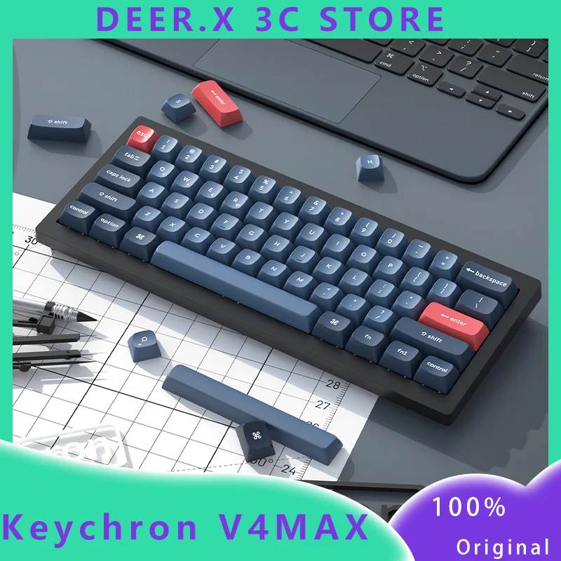 Keychron V4MAX Customized Mechanical Keyboard Three Mode Wireless 2.4G Bluetooth Gasket Structure Hot Plug Game Office Keyboard
Keychron V4MAX Customized Mechanical Keyboard Three Mode Wireless 2.4G Bluetooth Gasket Structure Hot Plug Game Office Keyboard