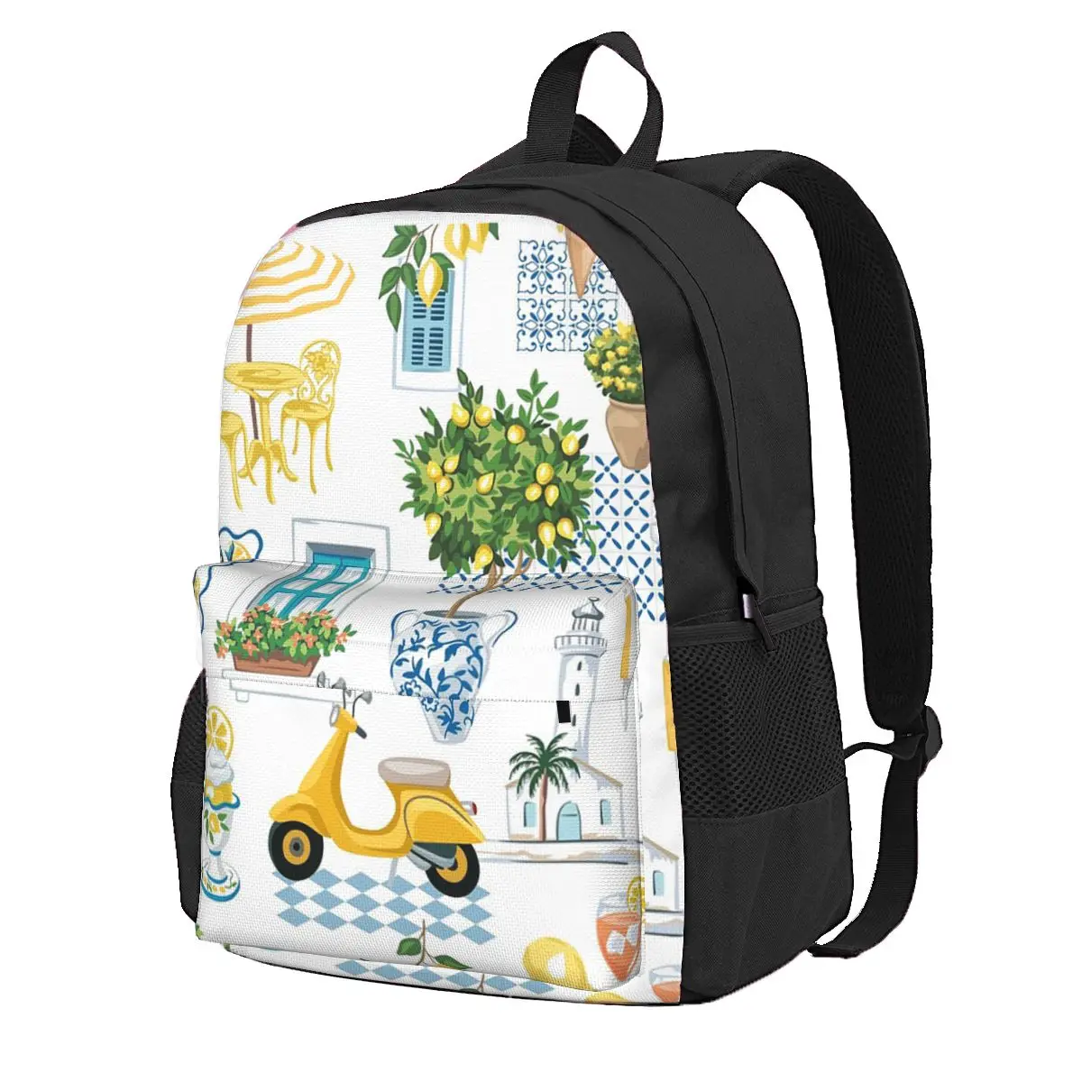 Italian Resort Student Backpack School Bag Hiking Travel Daypack for Men Women Fashion Bookbag Shoulder Bags
Italian Resort Student Backpack School Bag Hiking Travel Daypack for Men Women Fashion Bookbag Shoulder Bags