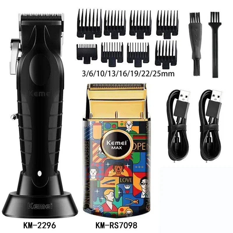 Kemei Hair Clipper KM-2296 KM-658 KM-RS7098 Electric Hair Trimmer Machine Professional Hair Cutting Machine Beard Trimmer
Kemei Hair Clipper KM-2296 KM-658 KM-RS7098 Electric Hair Trimmer Machine Professional Hair Cutting Machine Beard Trimmer