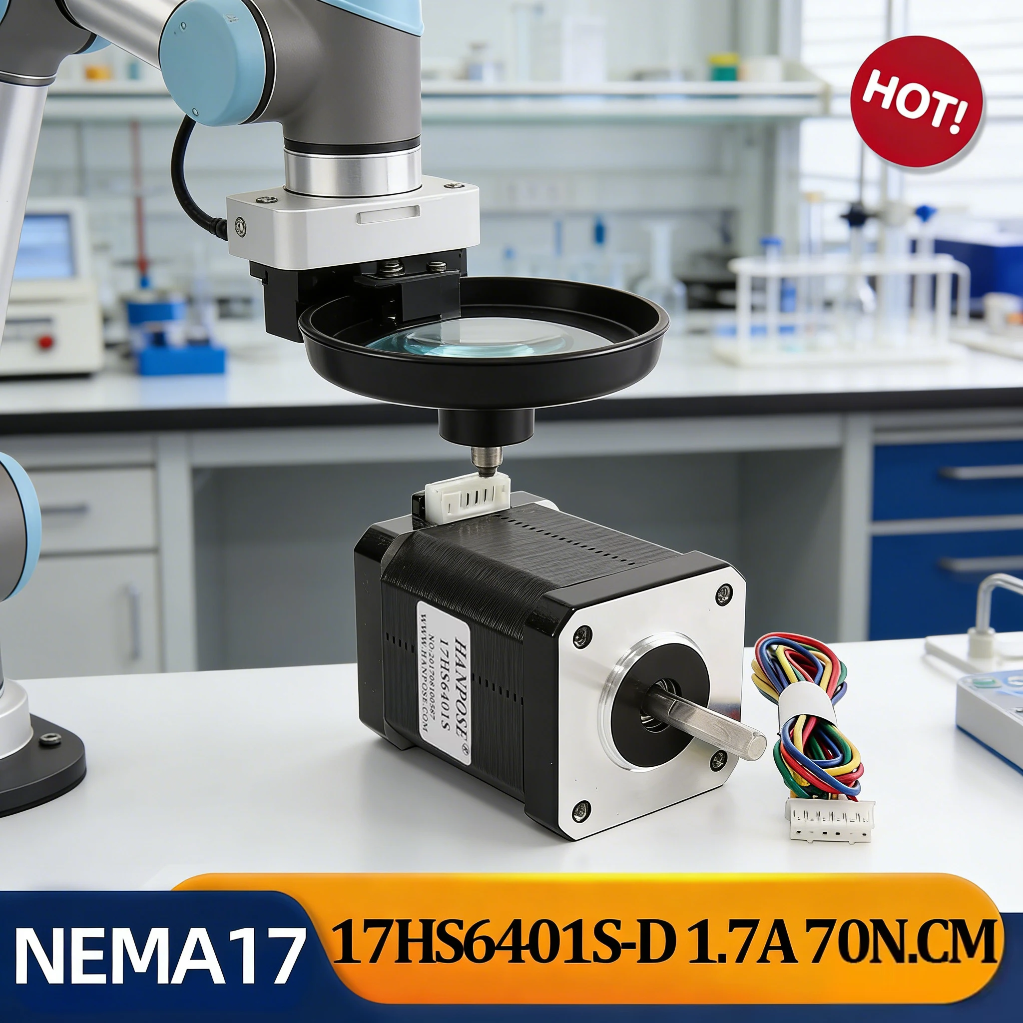 Шаговый двигатель Nema 17 17HS6401S, 60 мм, 70 Н·см, 4-проводной, 12 В, 1.7 А для DIY проектов, ЧПУ и роботов
Шаговый двигатель Nema 17 17HS6401S, 60 мм, 70 Н·см, 4-проводной, 12 В, 1.7 А для DIY проектов, ЧПУ и роботов