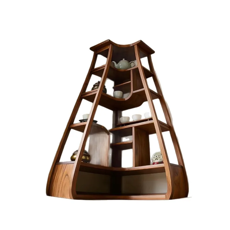 New Chinese-style bookshelf Solid wood cherry-colored bookshelf, Song-style aesthetic corner shelf
New Chinese-style bookshelf Solid wood cherry-colored bookshelf, Song-style aesthetic corner shelf