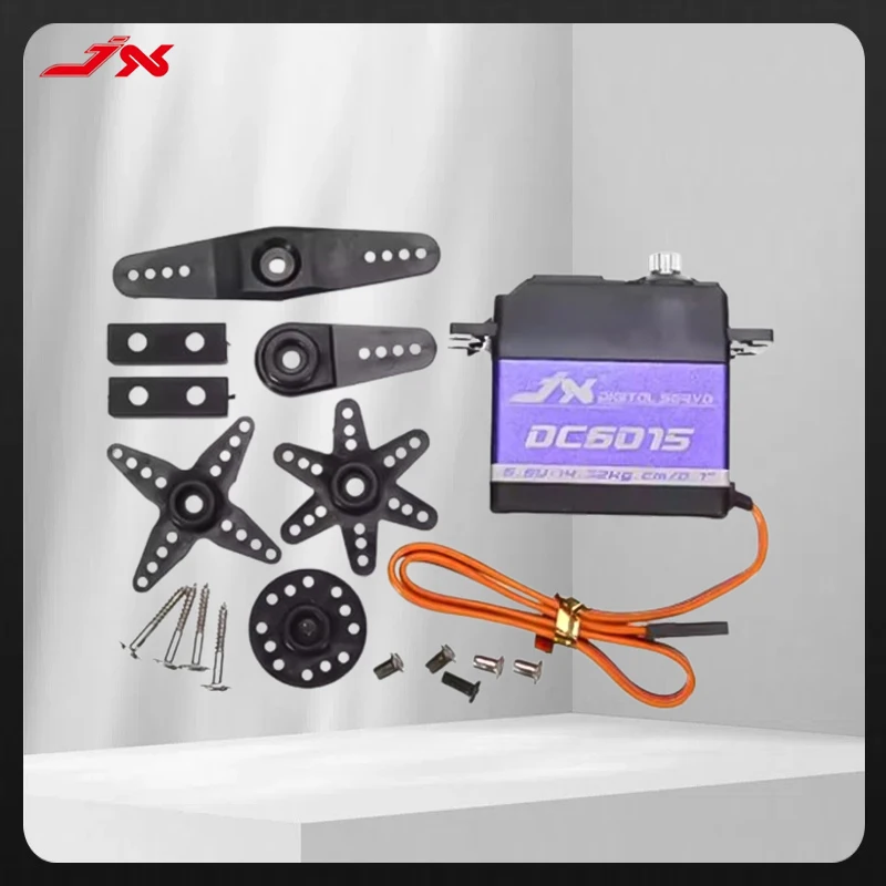JX Servo DC6015 4.8-6.6V 15KG Metal Gear 0.10 Sec Large Torque Digital Servo For RC Car Robot Airplane Aircraft Accessories
JX Servo DC6015 4.8-6.6V 15KG Metal Gear 0.10 Sec Large Torque Digital Servo For RC Car Robot Airplane Aircraft Accessories