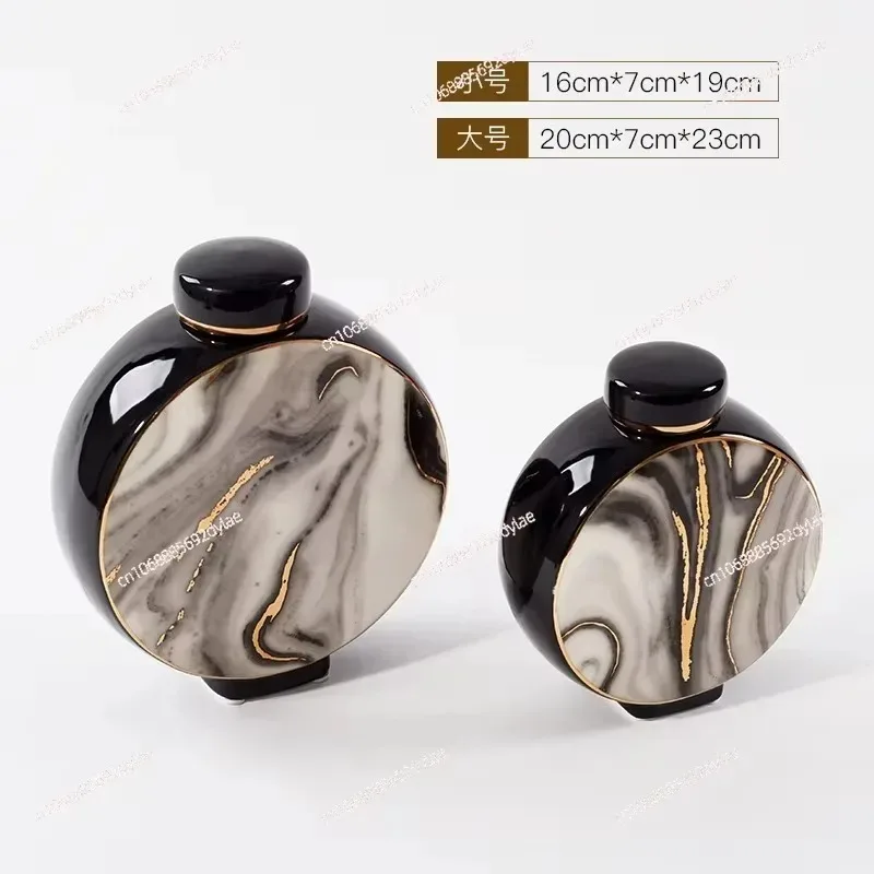 Modern Simple Marble Pattern Flat Ceramic Jar Ornament Chinese Soft Decoration Entrance Bogu Frame Living Room High-end Jewelry
Modern Simple Marble Pattern Flat Ceramic Jar Ornament Chinese Soft Decoration Entrance Bogu Frame Living Room High-end Jewelry