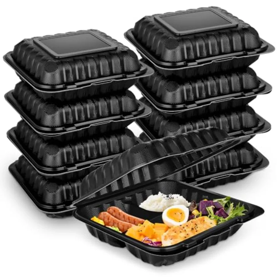 50Pack 8 X 8 Clamshell To Go Food Containers With Secure Snap Lids - Heavy Duty Take out Containers Disposable To Go Plate For
50Pack 8 X 8 Clamshell To Go Food Containers With Secure Snap Lids - Heavy Duty Take out Containers Disposable To Go Plate For