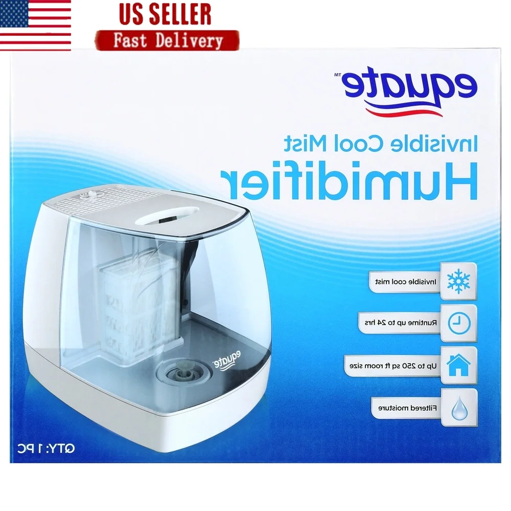 Невидимый увлажнитель с прохладным туманом, 1,1 галлона, большая емкость, фильтрованная влага, тихая работа, автоматическое отключение, комната 250 кв. футов
Невидимый увлажнитель с прохладным туманом, 1,1 галлона, большая емкость, фильтрованная влага, тихая работа, автоматическое отключение, комната 250 кв. футов