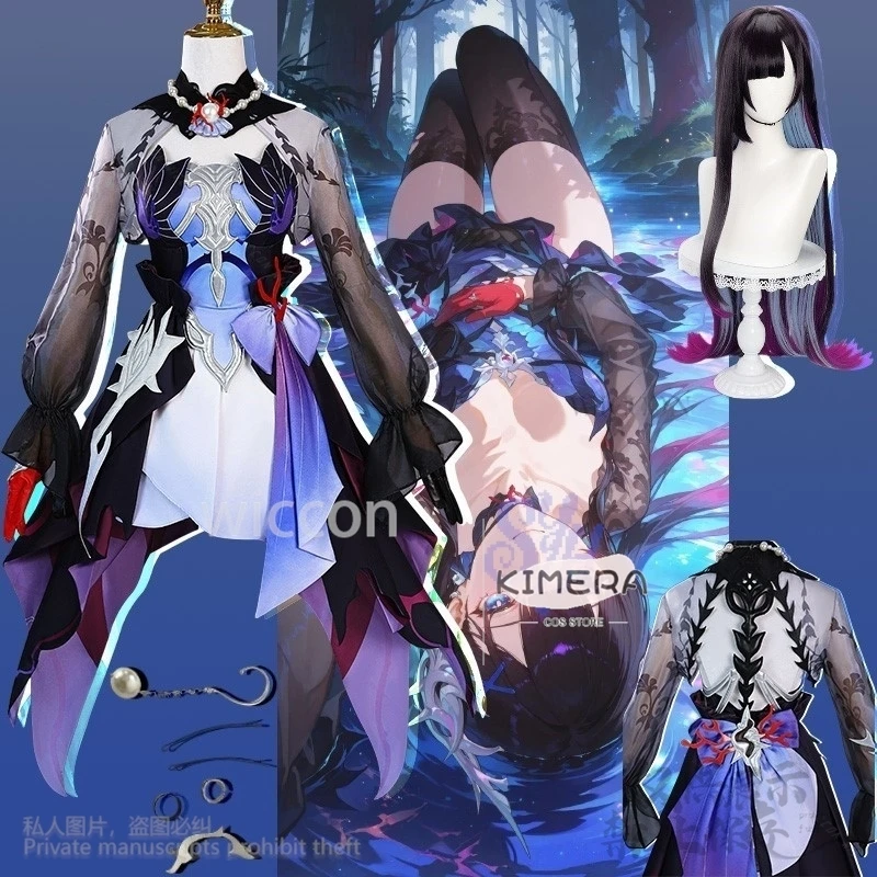 Anime Game Honkai Star Rail Cosplay Helektra Costume Purple Black Sexy Dress Y2K Lolita Jirai Kei Girls 코스프레 Halloween Party Cos
Anime Game Honkai Star Rail Cosplay Helektra Costume Purple Black Sexy Dress Y2K Lolita Jirai Kei Girls 코스프레 Halloween Party Cos