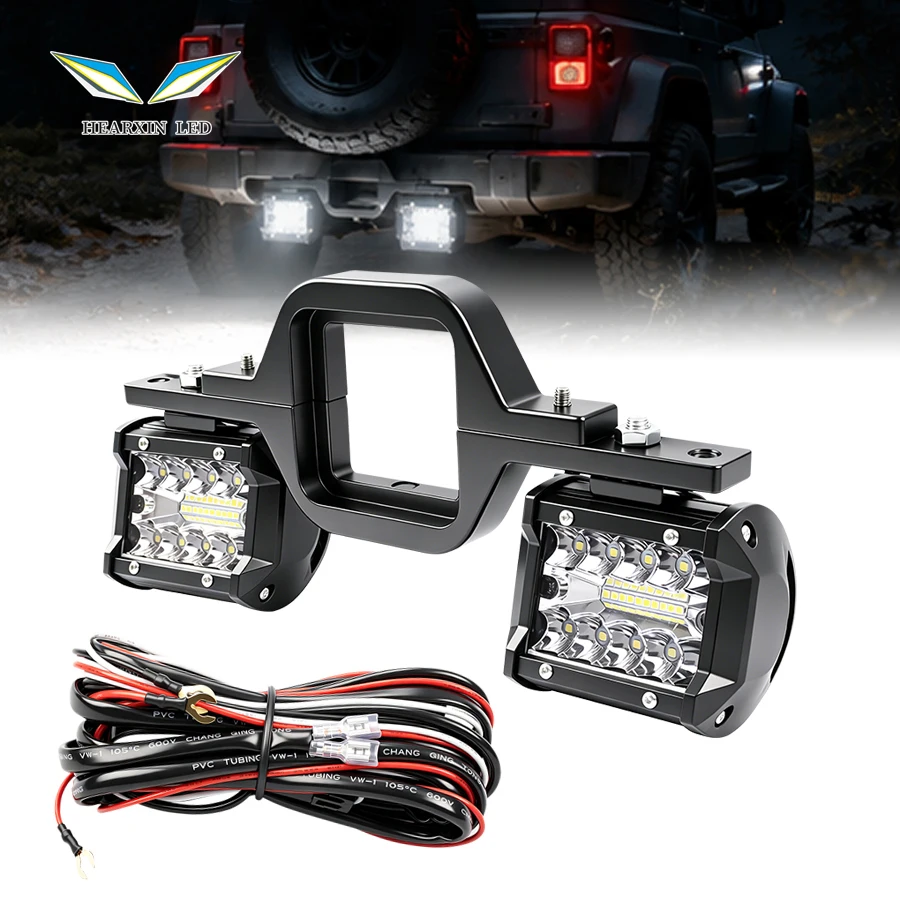 1 set 4'' 60W LED Work Light Car Tow Hitch Hook Mount Bracket Wire Harness Fog Lamp Rear Backup off-road use Truck Trailer
1 set 4'' 60W LED Work Light Car Tow Hitch Hook Mount Bracket Wire Harness Fog Lamp Rear Backup off-road use Truck Trailer