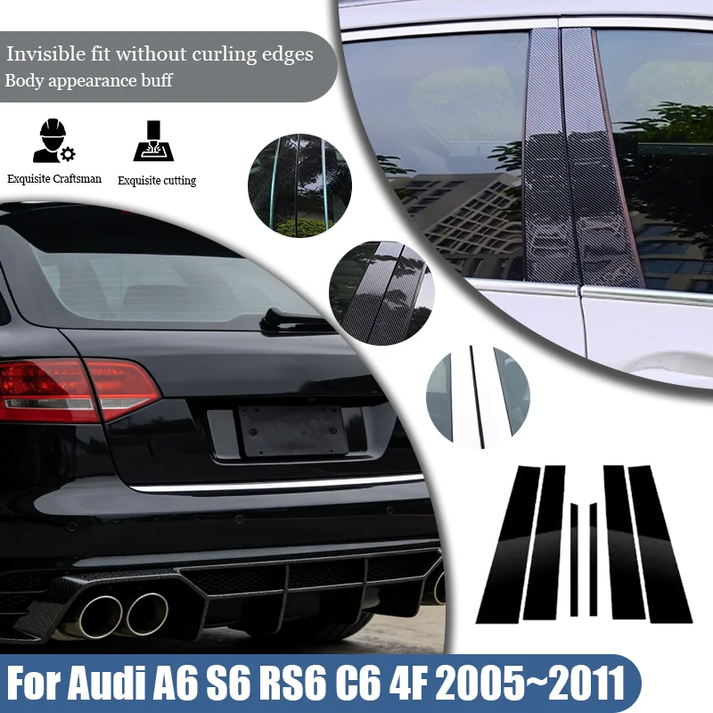 For Audi A6 S6 RS6 C6 4F 2005~2011 2006 Silver Car Door Window Middle Trim Cover B C Pillar Center Column Stickers Accessories
For Audi A6 S6 RS6 C6 4F 2005~2011 2006 Silver Car Door Window Middle Trim Cover B C Pillar Center Column Stickers Accessories
