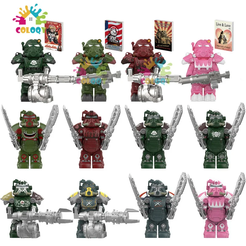 New Kids Toys T-51 Mecha Building Blocks T60 Power Armor Soldiers Mini Action Figures Toys For Kids Birthdays Gifts
New Kids Toys T-51 Mecha Building Blocks T60 Power Armor Soldiers Mini Action Figures Toys For Kids Birthdays Gifts