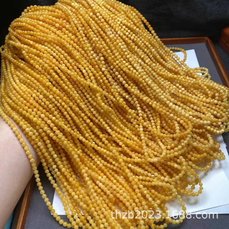 Amber 4mm Small Size with Chain Old Flower Wax Rice Beads Versatile
Amber 4mm Small Size with Chain Old Flower Wax Rice Beads Versatile