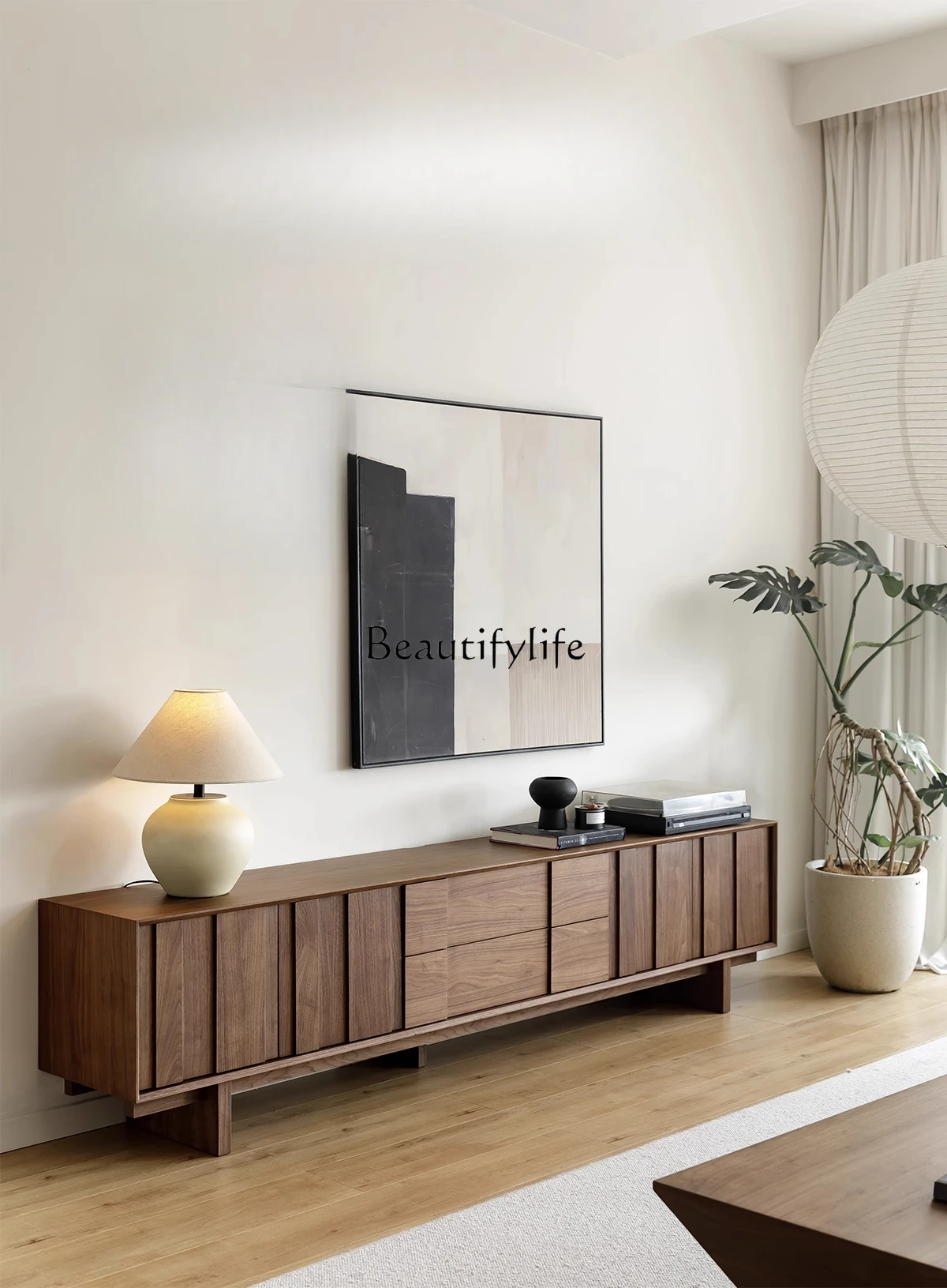 Wabi Sandy Wind Retro TV Cabinet Solid Wood Black Walnut Medieval High Foot Floor Cabinet
Wabi Sandy Wind Retro TV Cabinet Solid Wood Black Walnut Medieval High Foot Floor Cabinet