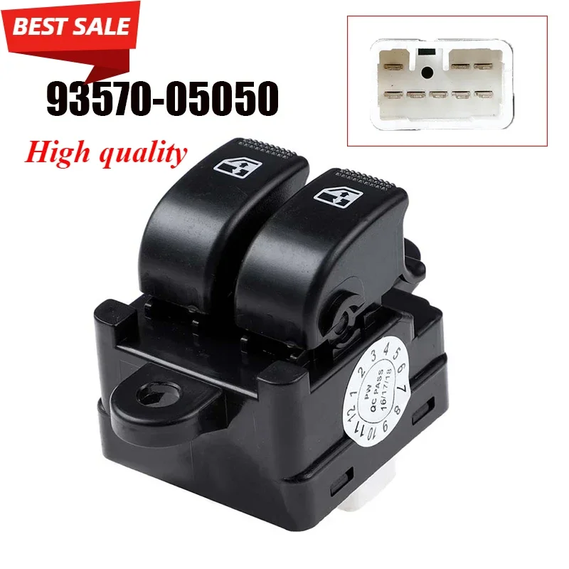 93570-05050 8 Pins Electric Single Window Control Switch Button 9357005050 For Hyundai Atos Amica Mix Hatchback
93570-05050 8 Pins Electric Single Window Control Switch Button 9357005050 For Hyundai Atos Amica Mix Hatchback