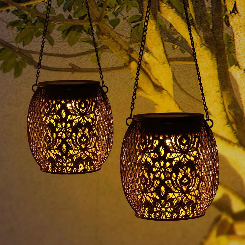 1Set Solar LED Garden Lantern Hollow Iron Art Creative Hanging Outdoor Yard Lights Solar Hanging Lantern Garden Landscape Light
1Set Solar LED Garden Lantern Hollow Iron Art Creative Hanging Outdoor Yard Lights Solar Hanging Lantern Garden Landscape Light