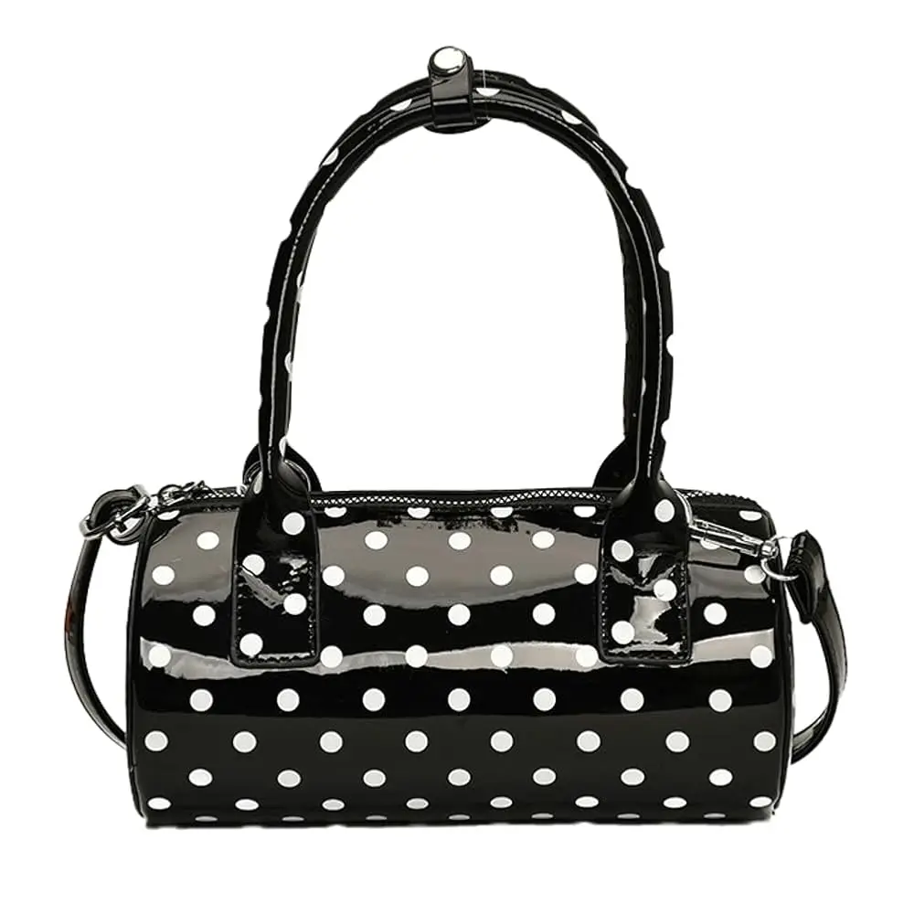 Polka Dot Crossbody Bags for Women Round Boston Bag Glossy Purses Women Satchel Handbag Cute Mini Bucket Bag Trendy
Polka Dot Crossbody Bags for Women Round Boston Bag Glossy Purses Women Satchel Handbag Cute Mini Bucket Bag Trendy