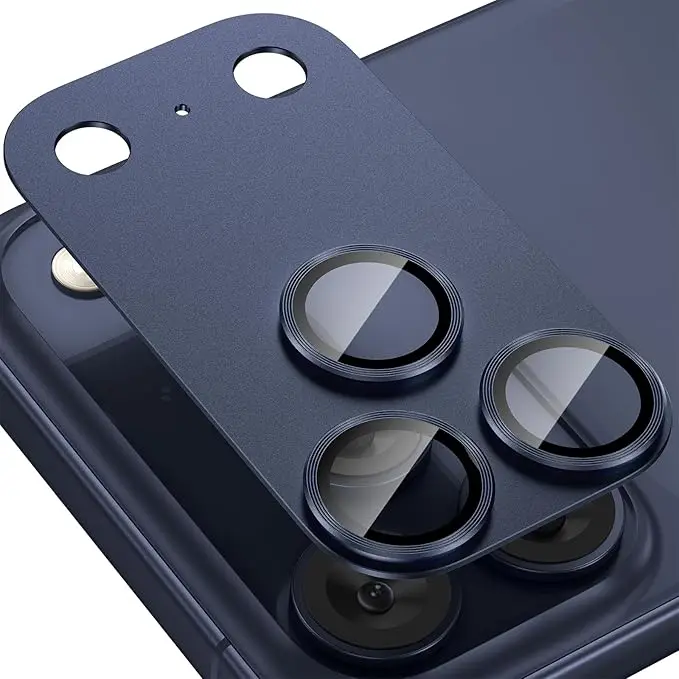 For iPhone 17 Pro Max 18 Pro Camera Lens Protector Metal Aluminum Alloy Tempered Glass Cover Camera Screen Protector Accessories For iPhone 17 Pro Max 18 Pro Camera Lens Protector Metal Aluminum Alloy Tempered Glass Cover Camera Screen Protector Accessories