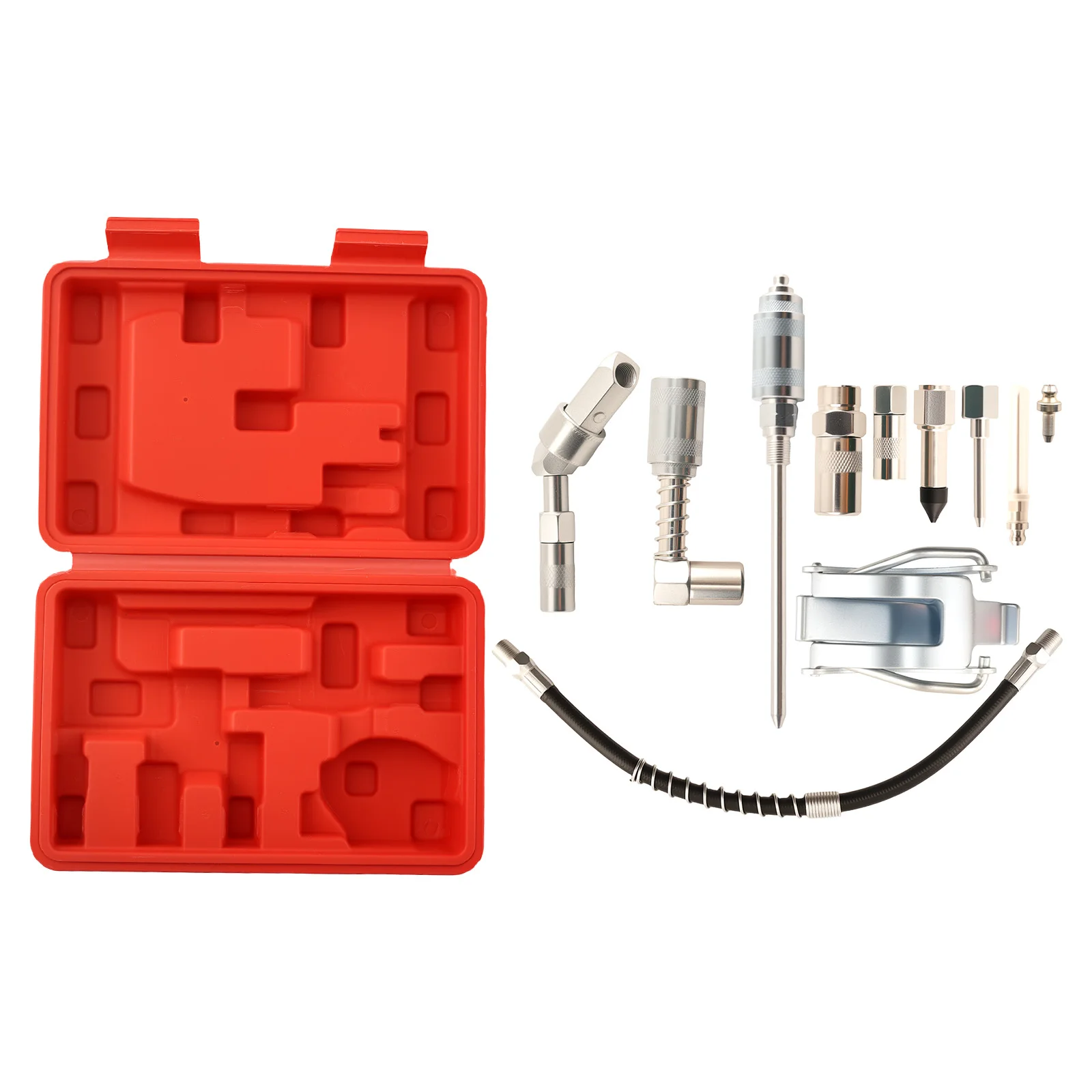 Complete Motorcycle Grease Gun Set 3000PSI with 9 Adapters and Storage Case
Complete Motorcycle Grease Gun Set 3000PSI with 9 Adapters and Storage Case