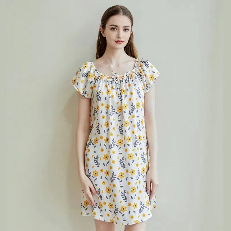 100% Mulberry Silk Nightgown Women Summer Short Sleeve Square Neck Loose Dress Thin Sleep Dress Luxury Loungewear Nightshirts PJ
100% Mulberry Silk Nightgown Women Summer Short Sleeve Square Neck Loose Dress Thin Sleep Dress Luxury Loungewear Nightshirts PJ