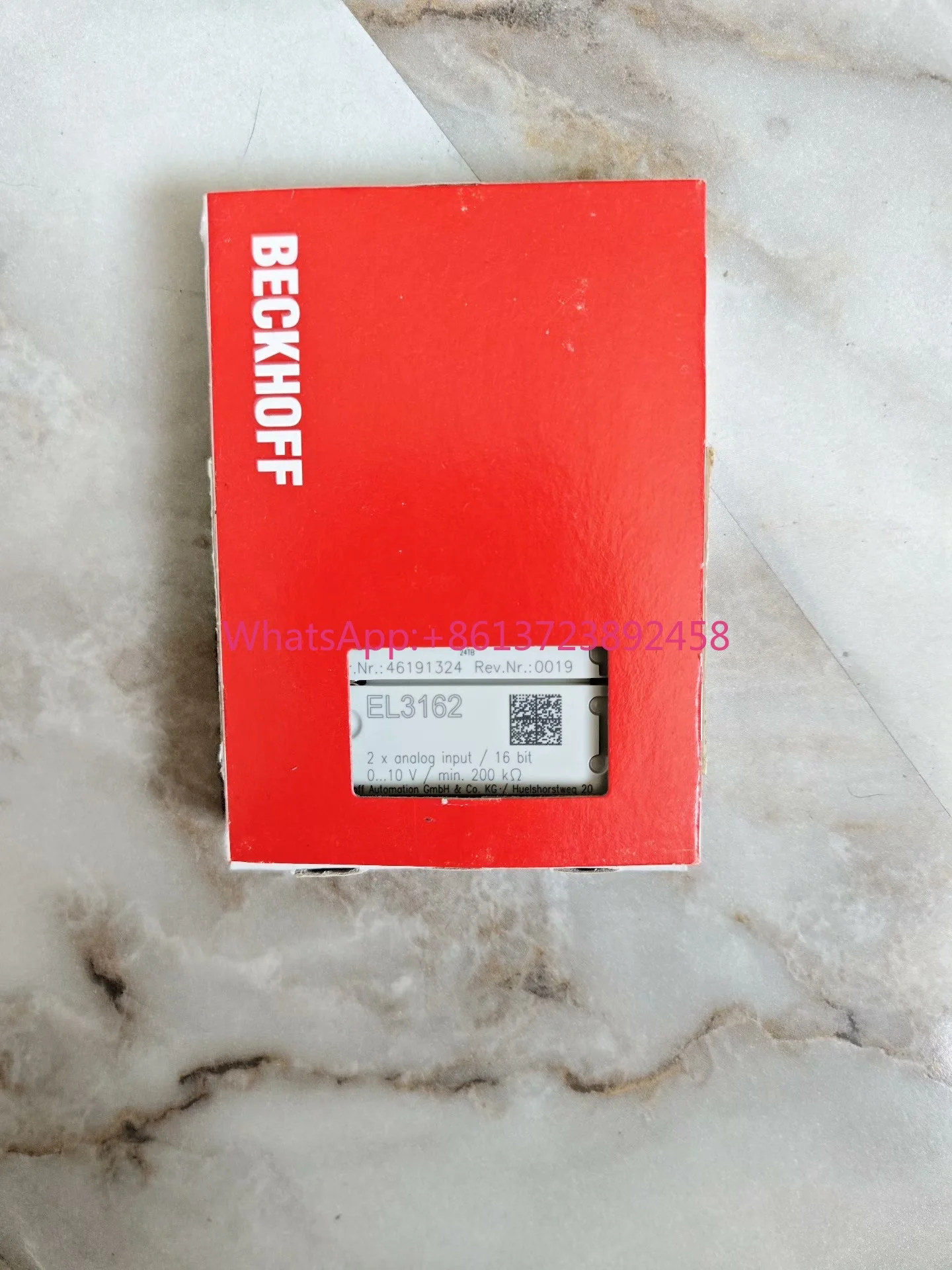 Beckhoff EL3162 module, 2 analog inputs, original in Germany, brand new
Beckhoff EL3162 module, 2 analog inputs, original in Germany, brand new