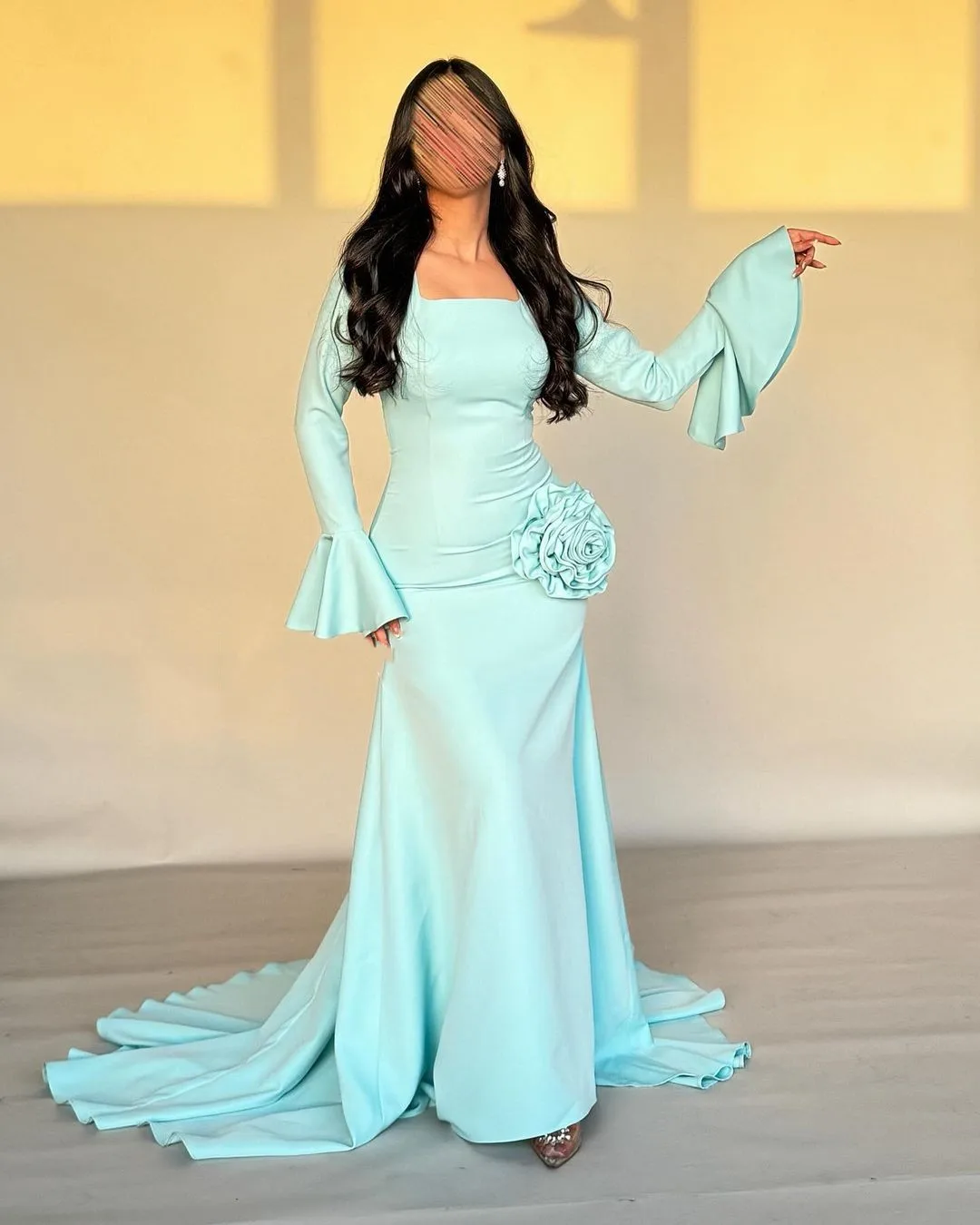Customized Mermaid Long Sleeves Evening Dresses Square Neck Flowers Floor Length Prom Dresses Party Dresses
Customized Mermaid Long Sleeves Evening Dresses Square Neck Flowers Floor Length Prom Dresses Party Dresses