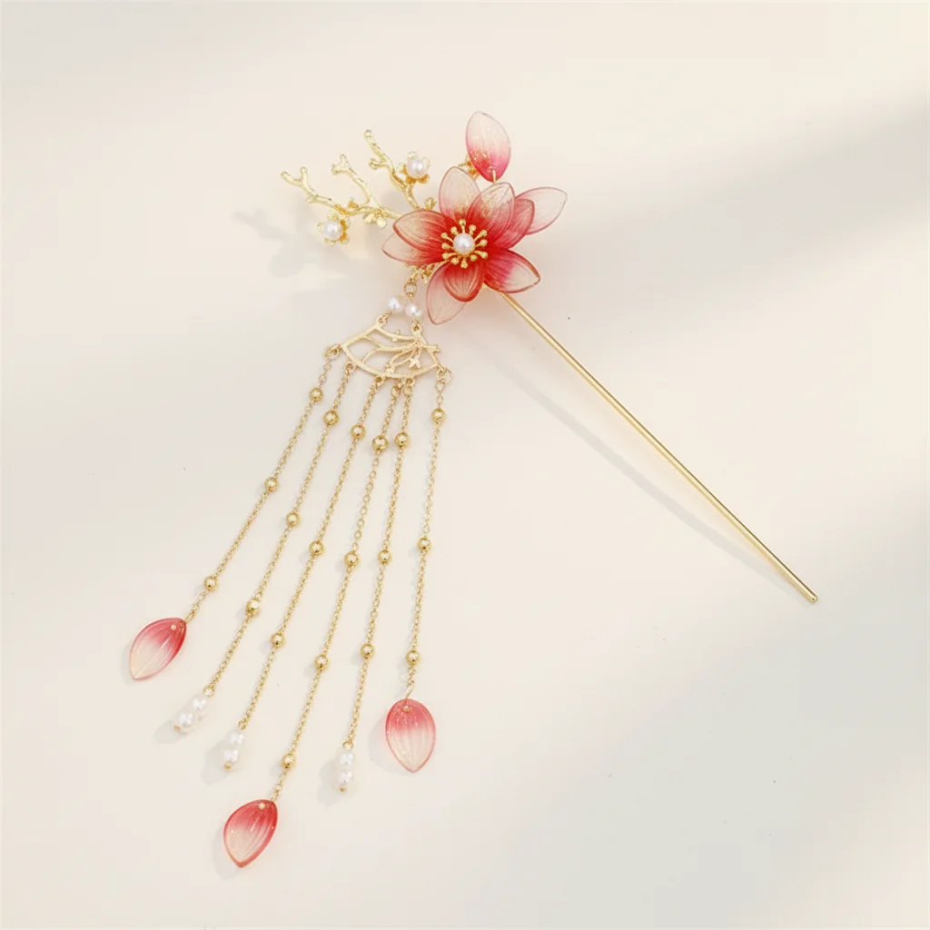 Набор заколок для волос в ретро-стиле для Ханьфу: аксессуары для волос с цветами из искусственного нефрита и кисточками
Набор заколок для волос в ретро-стиле для Ханьфу: аксессуары для волос с цветами из искусственного нефрита и кисточками