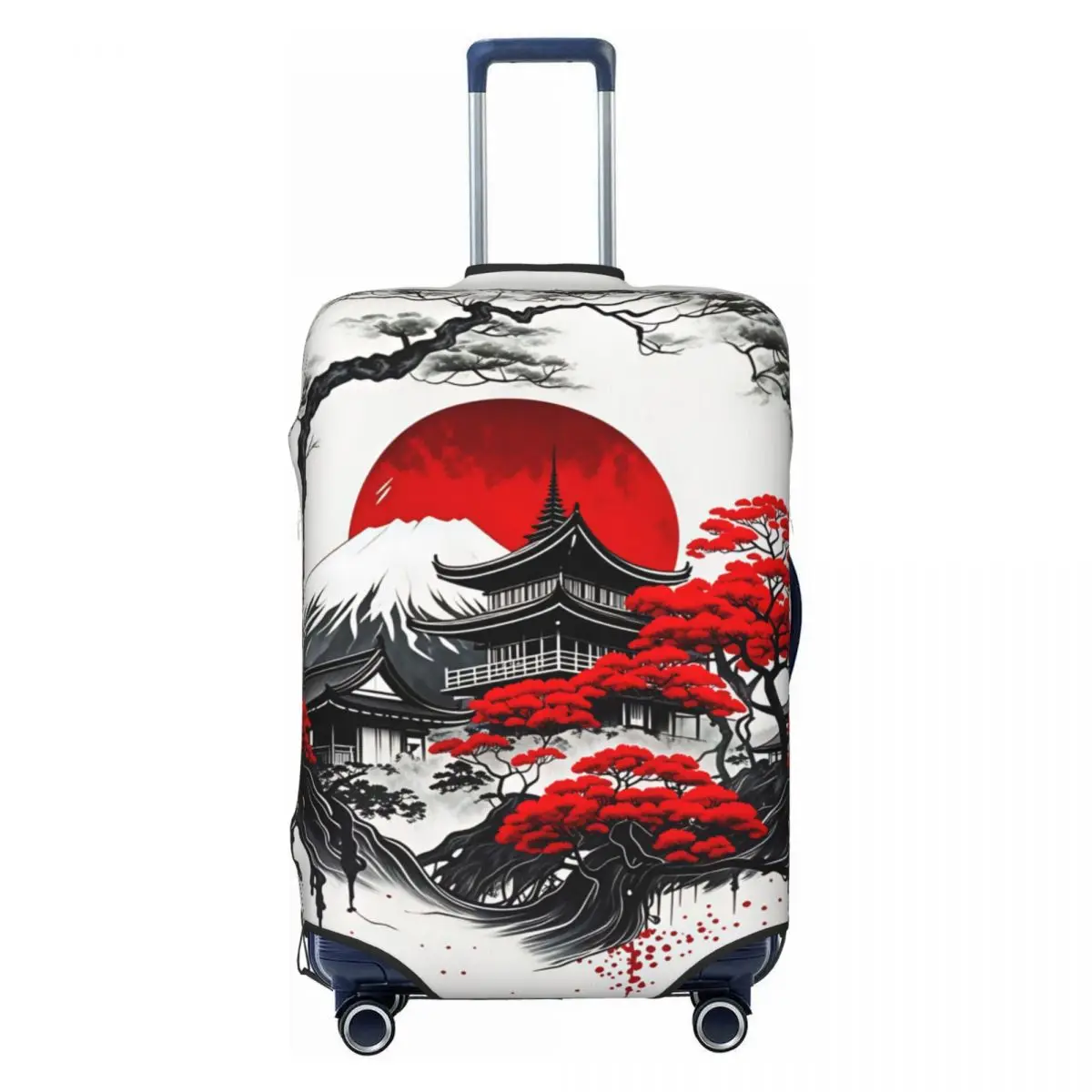 Custom Ink Wash Fuji Mountain Red Sun Zen Splash Luggage Cover Fashion Suitcase Protector Covers Suit For 18-32 inch
Custom Ink Wash Fuji Mountain Red Sun Zen Splash Luggage Cover Fashion Suitcase Protector Covers Suit For 18-32 inch