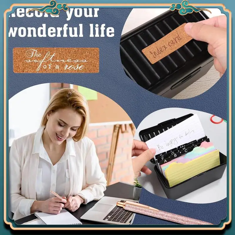 (New)-Index Card Holder With Lock,Collapsible Index Card Box Fits 3X5-Inch Flash Cards - Business,Or Note Card Storage Boxes
(New)-Index Card Holder With Lock,Collapsible Index Card Box Fits 3X5-Inch Flash Cards - Business,Or Note Card Storage Boxes