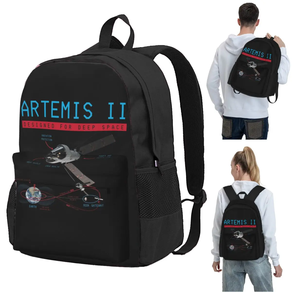 Artemis 2 Moon Mission Souvenir Backpack Student BookBag Kids School Bag Computer Shoulder Bags for Boys Girls
Artemis 2 Moon Mission Souvenir Backpack Student BookBag Kids School Bag Computer Shoulder Bags for Boys Girls