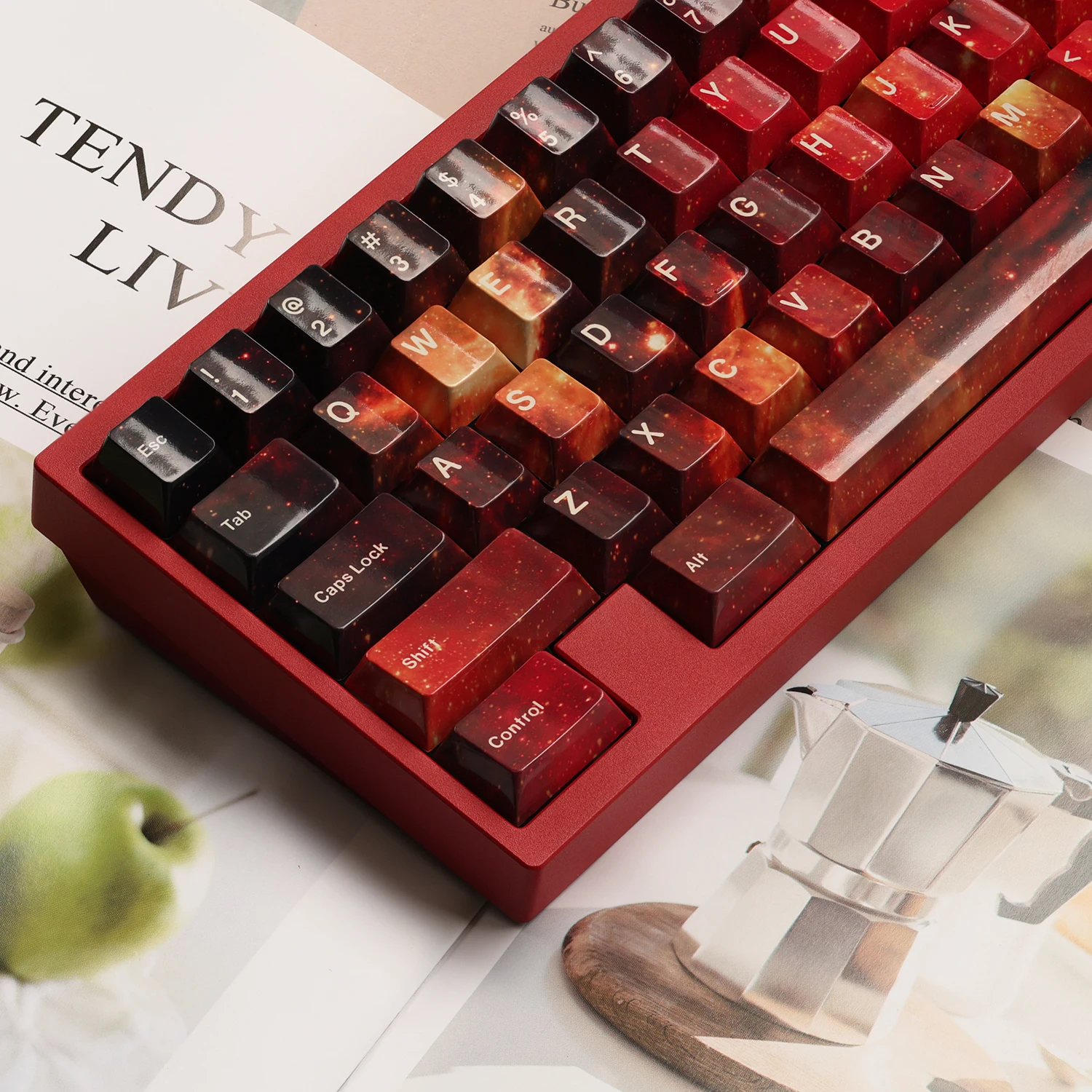 Red Flame Nebula Highlight Edition, Red PBT Sublimation Original Factory 68 980 75 87 104 Keycap
Red Flame Nebula Highlight Edition, Red PBT Sublimation Original Factory 68 980 75 87 104 Keycap