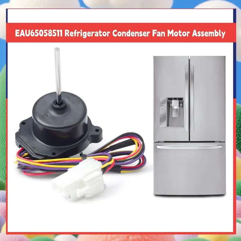 EAU65058511 Refrigerator Condenser Fan Motor Assembly Compatible Freezer Evaporator Fan Motor Parts Replace RFD3410A111A-AS97
EAU65058511 Refrigerator Condenser Fan Motor Assembly Compatible Freezer Evaporator Fan Motor Parts Replace RFD3410A111A-AS97