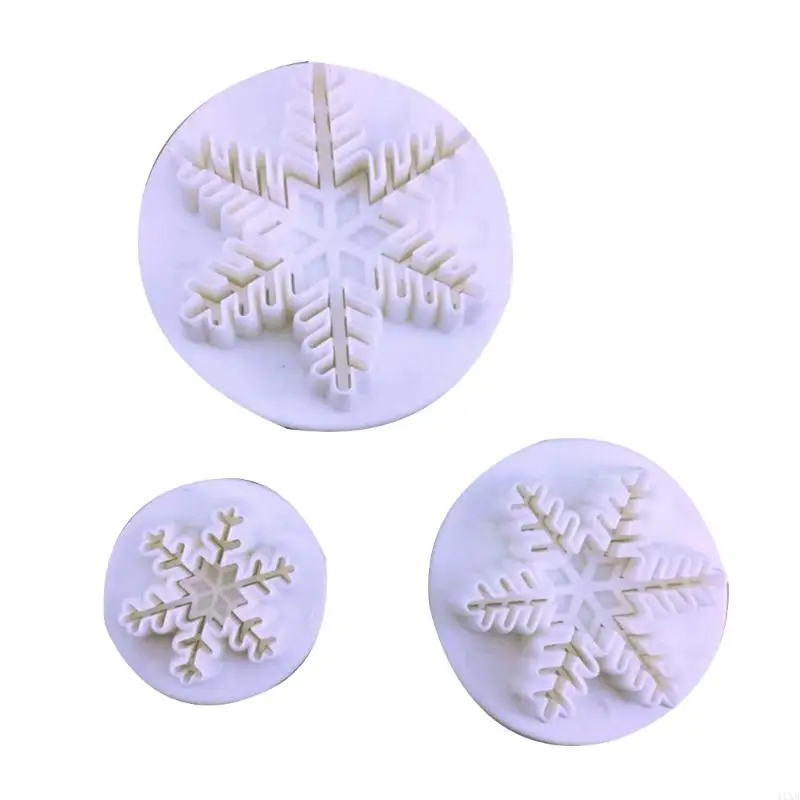 41XB 3 Pieces Snowflake Plunger Fondant Cutter Sugarcraft Cake Decorating Tools DIY Cookie Stamper Baking Accessories Round
41XB 3 Pieces Snowflake Plunger Fondant Cutter Sugarcraft Cake Decorating Tools DIY Cookie Stamper Baking Accessories Round