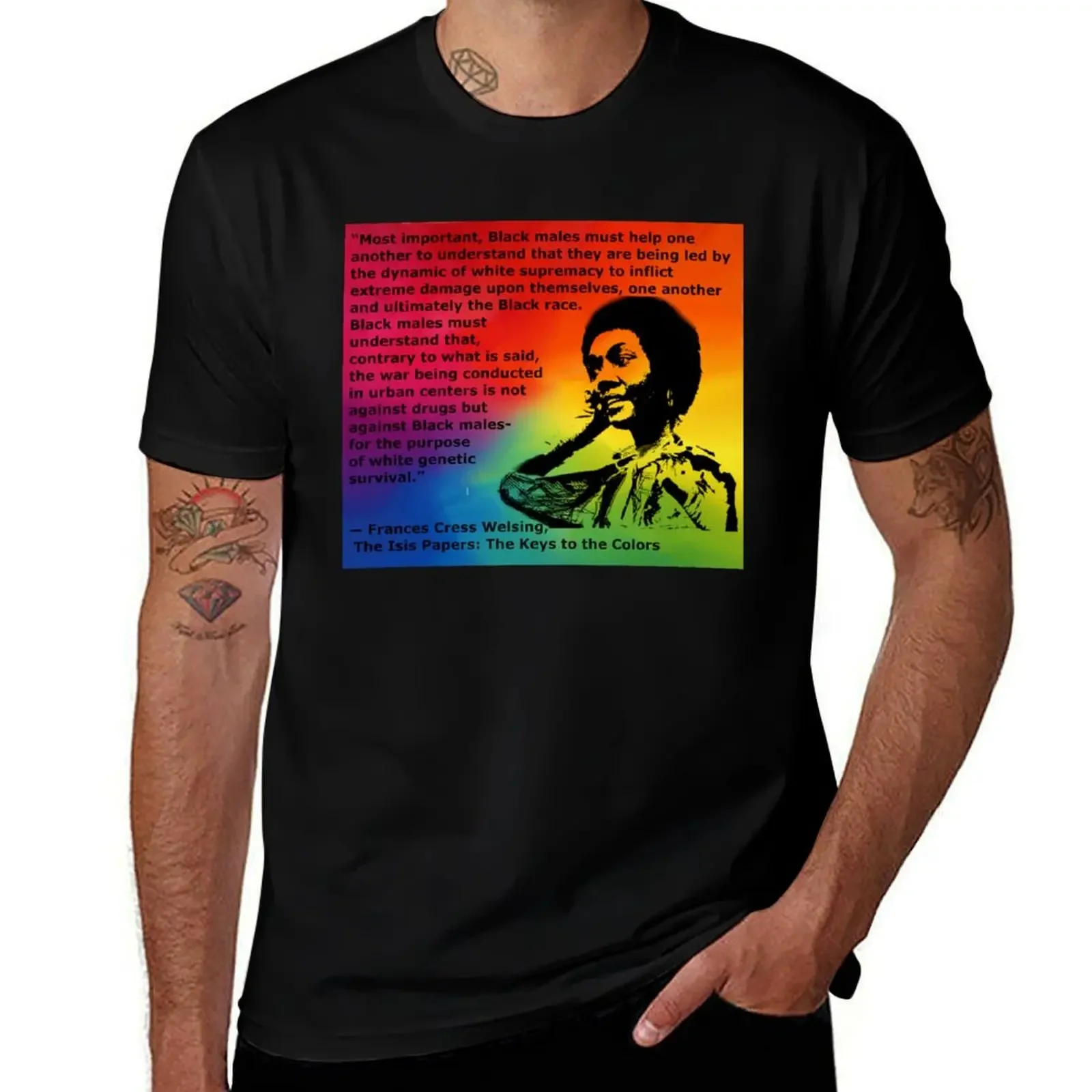 Dr. frances Cress Welsing.. colors T-Shirt cotton man t-shirts graphic t shirt vintage T-shirt men
Dr. frances Cress Welsing.. colors T-Shirt cotton man t-shirts graphic t shirt vintage T-shirt men