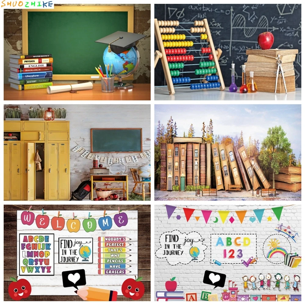 Children Back To School Backdrop Blackboard Globe Books Graduation Photography Background Photo Studio Photophone Photozone Prop
Children Back To School Backdrop Blackboard Globe Books Graduation Photography Background Photo Studio Photophone Photozone Prop
