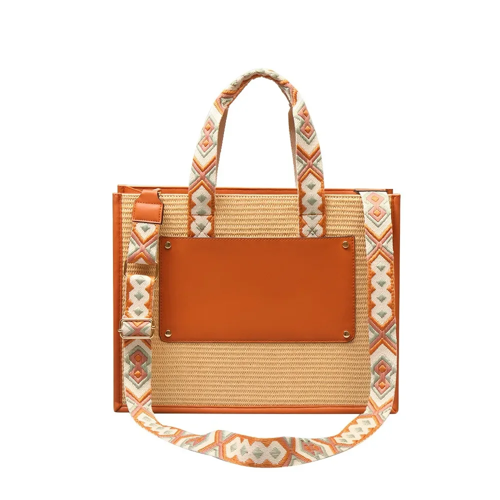 Boho Straw Crossbody Tote Bags Women Vintage Versatile Hand Woven Guitar Strap Handbags Female Casual Fashion Shoulder Bag
Boho Straw Crossbody Tote Bags Women Vintage Versatile Hand Woven Guitar Strap Handbags Female Casual Fashion Shoulder Bag